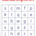 Letter bingo for early literacy education