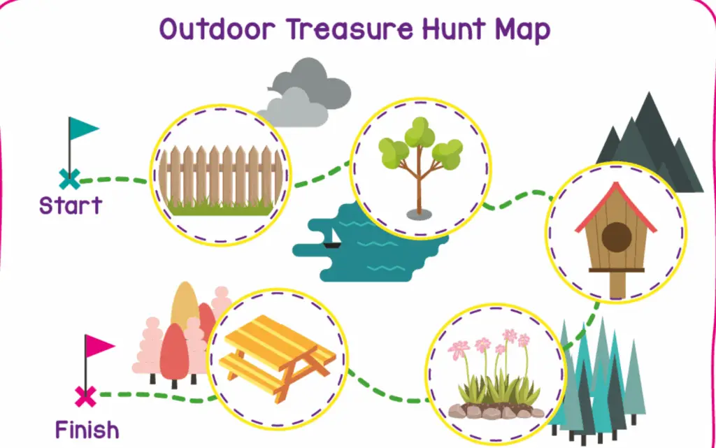 treasure hunt nature walk ideas for toddlers